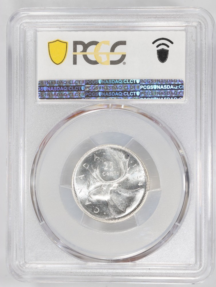 1954 Canada 25 Cents PCGS MS64