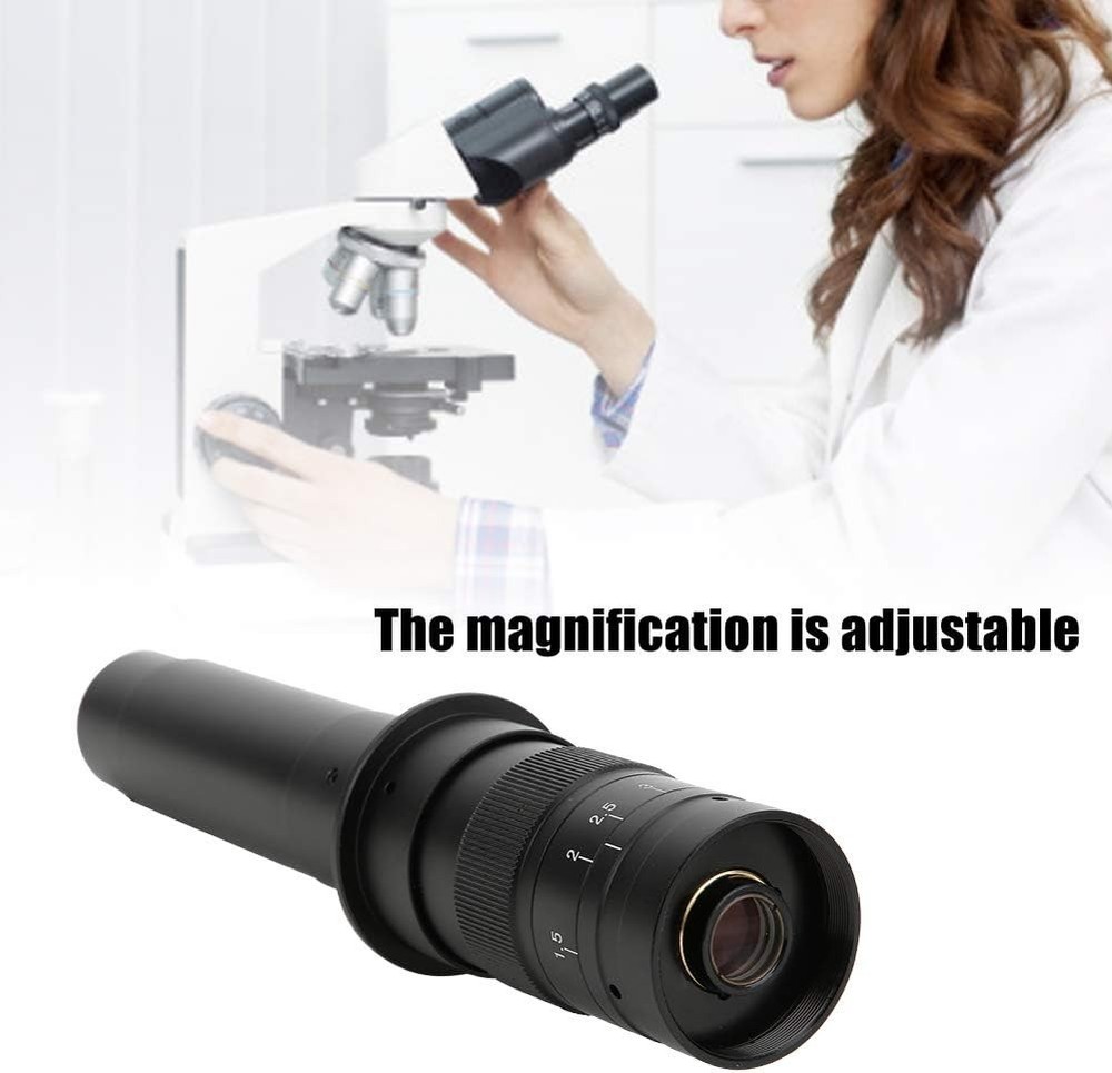 Oumefar 300X 25mm C-Mount Lens for Microscope Cameras