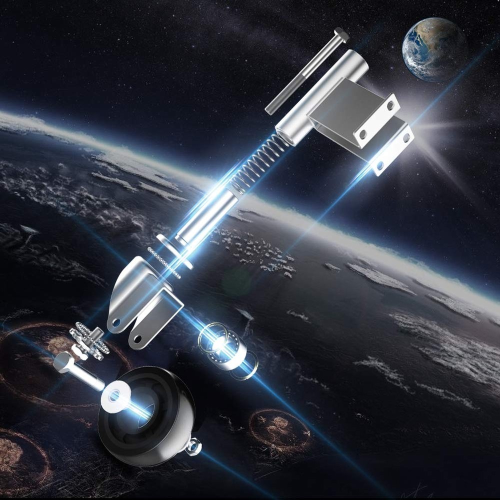 Spring Loaded Gate Casters 4” Heavy Duty Gate Caster Wheels with Hardware