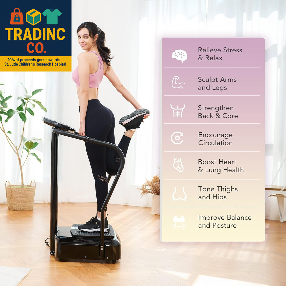 2000W Whole Body Vibration Platform Exercise Machine with MP3 Player (180 Speed