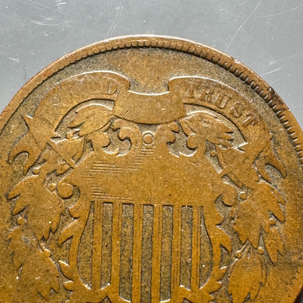 1864 US 2 Cent Large Motto 2C703