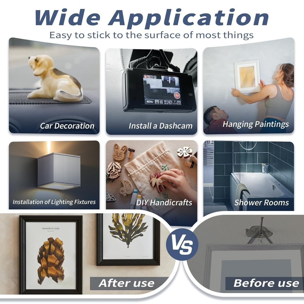 36 Pack Heavy Duty Double-Sided Adhesive Pads - Waterproof Mounting Solution