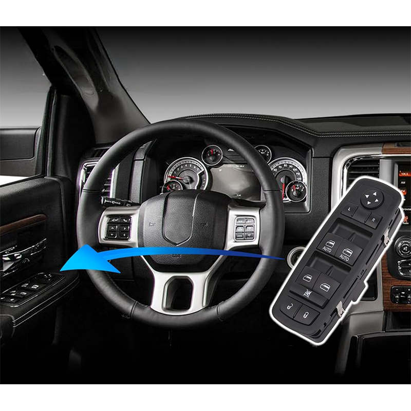 Window Switch Control Button for 2012-2014 Chrysler/Dodge/Ram 68298866AA 2 Auto