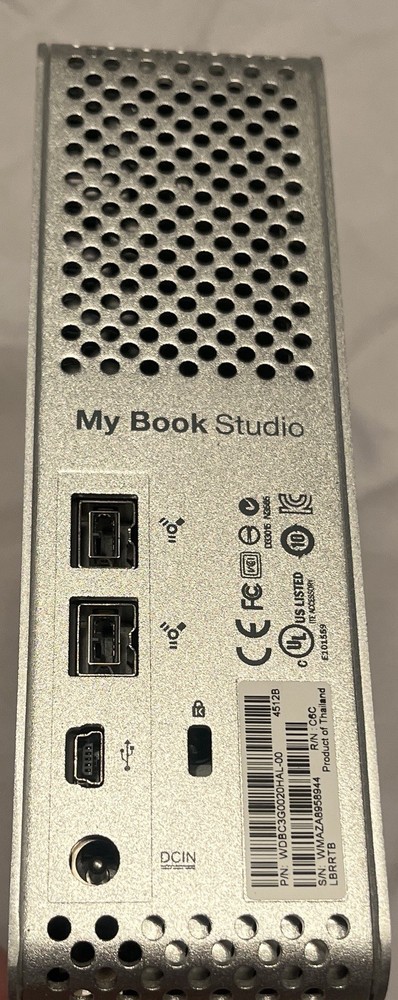 WD My Book Studio Edition External Hard Drive - Untested