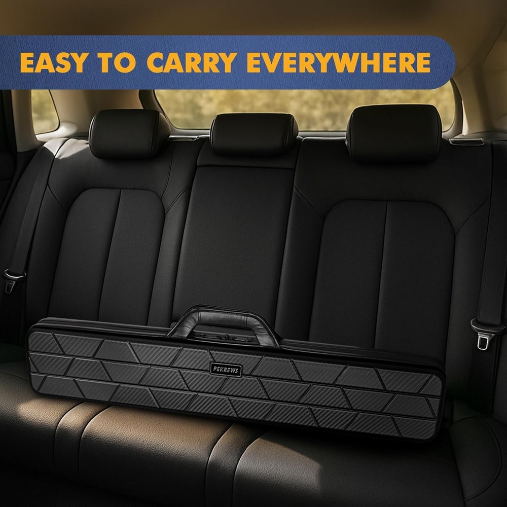 Hard Pool Cue Case 4x4 Billiard Stick Case with Strap and Handle