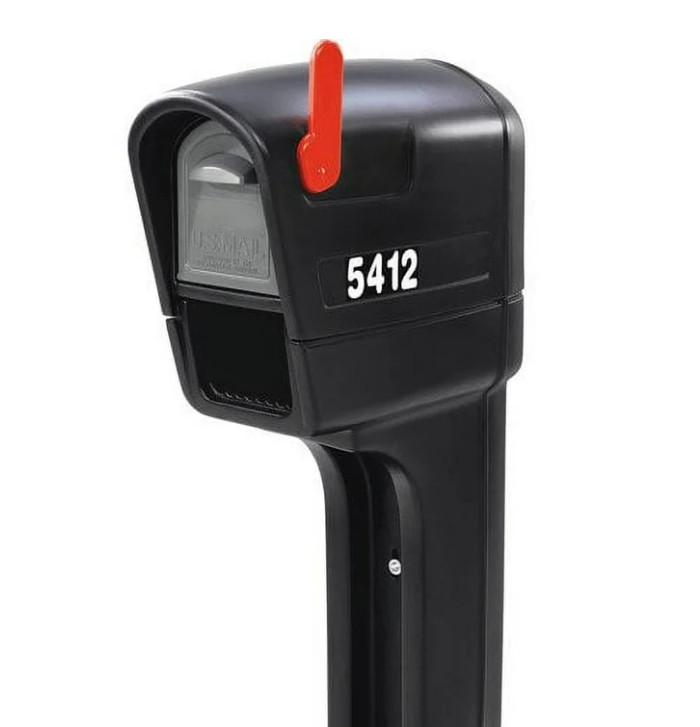 Step2 MailMaster Plus Plastic Mailbox with Black Finish