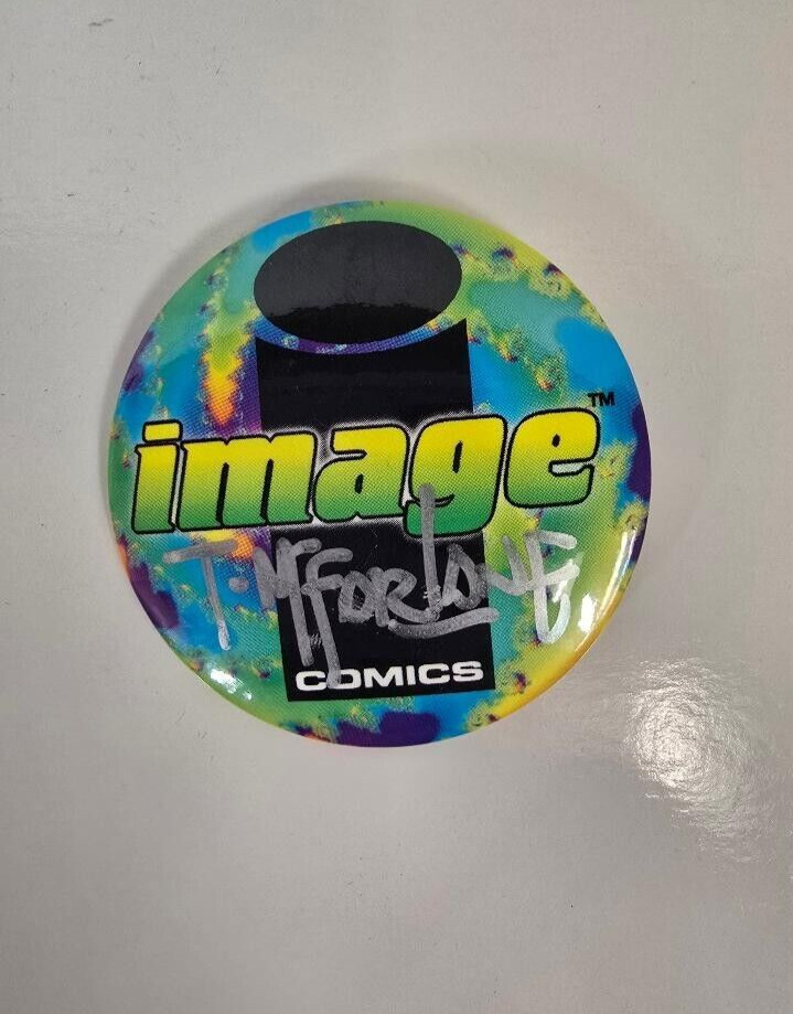 Image Comics Button Pin Back signed by Todd McFarlane - Mint