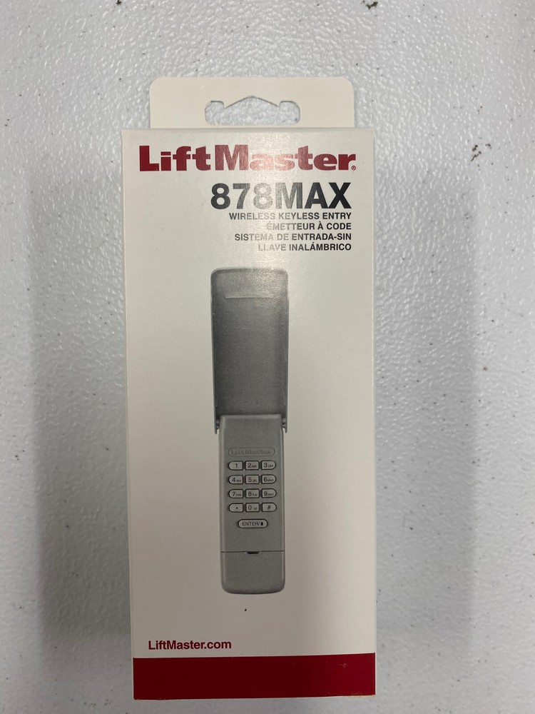 LiftMaster Wireless Keypad 878MAX/877MAX Garage Door Opener
