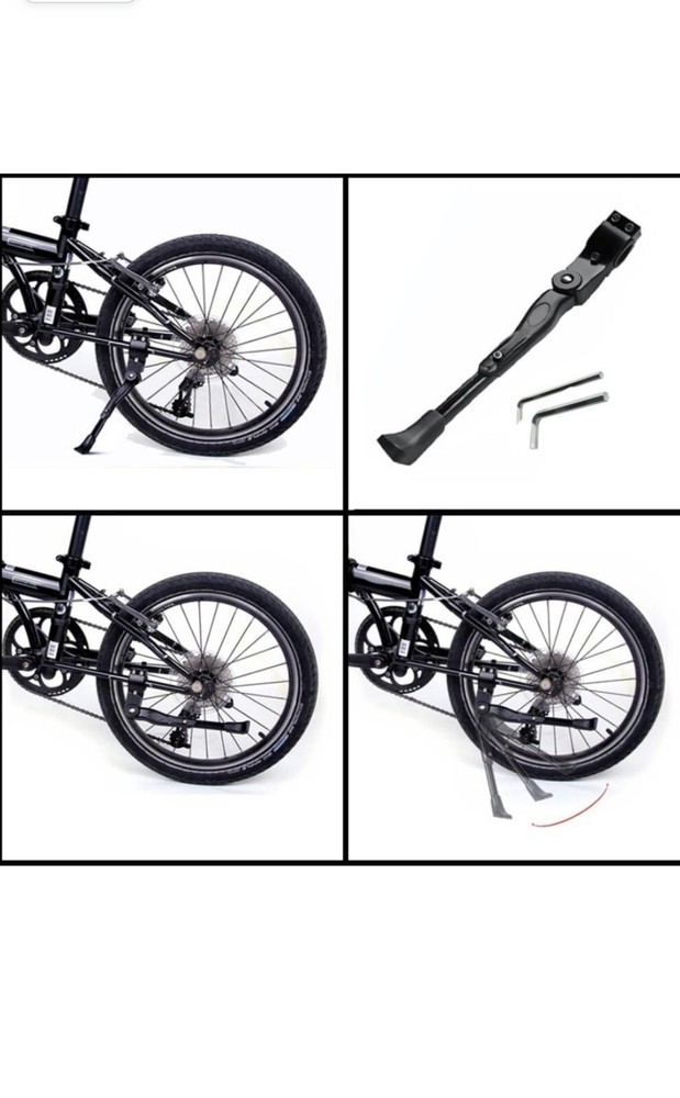 Bicycle Kickstand,Adjustable Aluminum Alloy Bicycle Side Support Bracket...