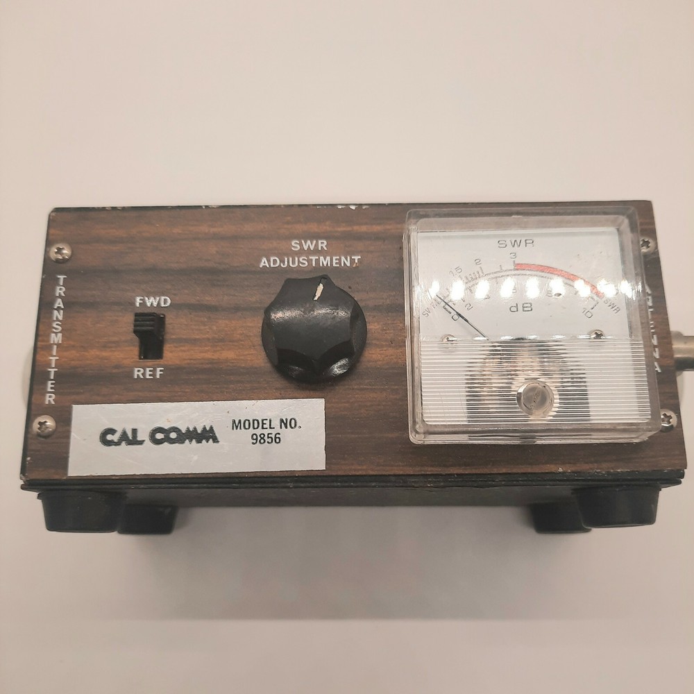 Cal Comm SWR dB Meter Field Strength Transmitter/ Antenna Meter Model 9856