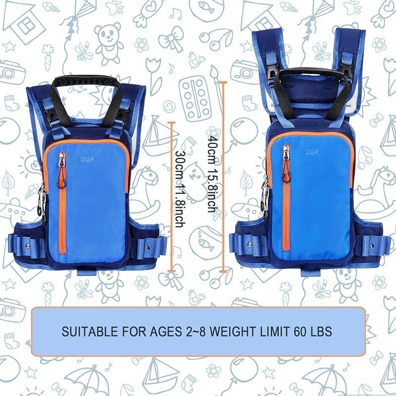 Kids Ski Harness Adjustable Speed Control Training Backpack Durable Nylon Safe