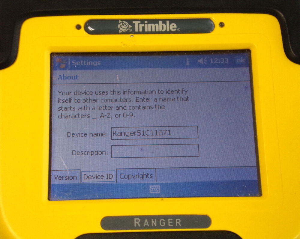 Trimble Ranger 51C11671 GPS Data Collector, Microsoft Windows Mobile Version 5.0