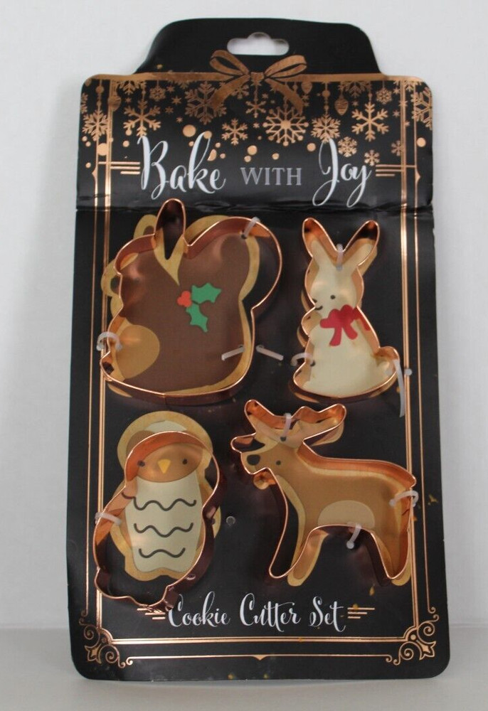 Core Home Bake With Joy 4 pc Animal Cookie Cutter Set