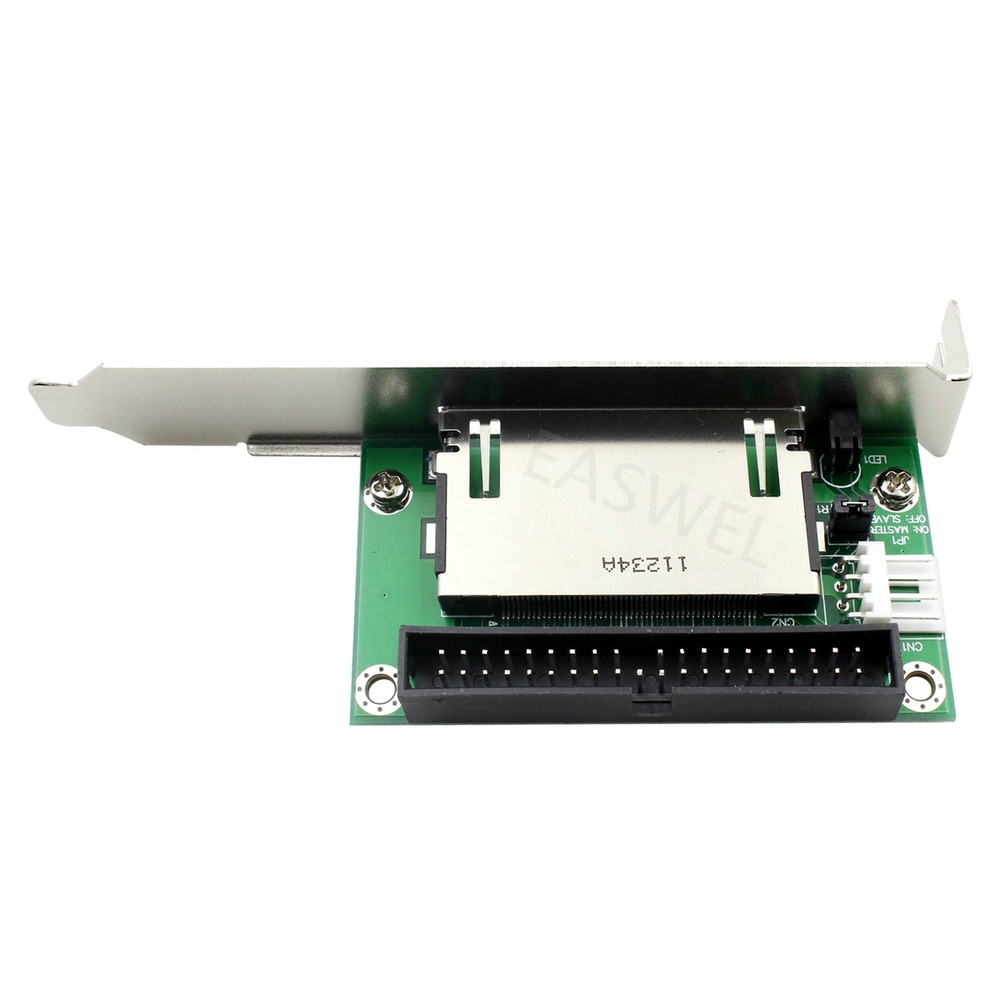 40-Pin Bootable Adapter PCI Bracket Back Panel Compact Flash CF To IDE Connector