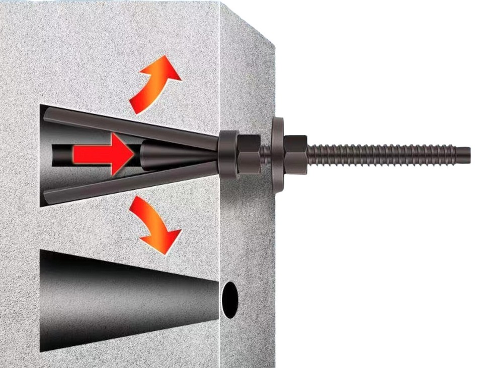 SELF FASTENED CORE DRILL JACK SCREW AND NUT , CORE DRILL STAND FIXING SCREW