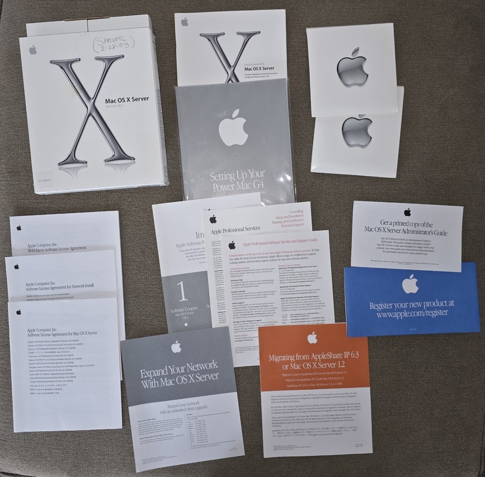 Mac OS X Server 10.2 10 Client M8719Z/A