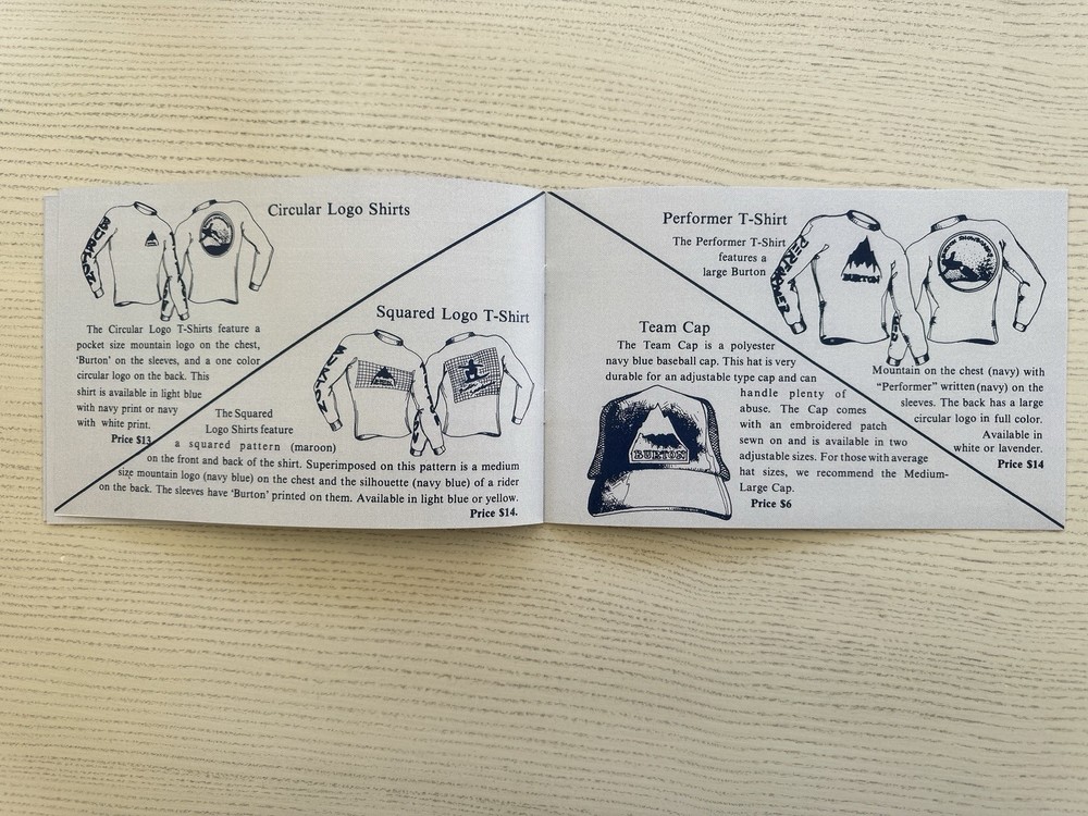 1984 Burton Catalog Vintage (reproduction)