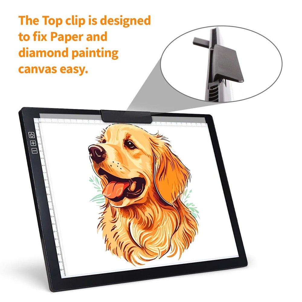 Rechargeable A4 Light Box with Padded Case,led pad Built-in Black