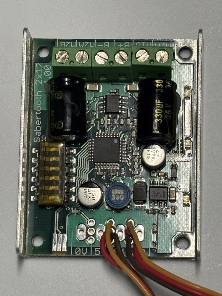 Sabertooth 2x12 Motor Driver + FlySky FS-GT3B 3CH RC Transmitter w/ Receiver