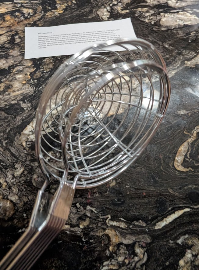 Bird's Nest Maker for Cooking Potatoes