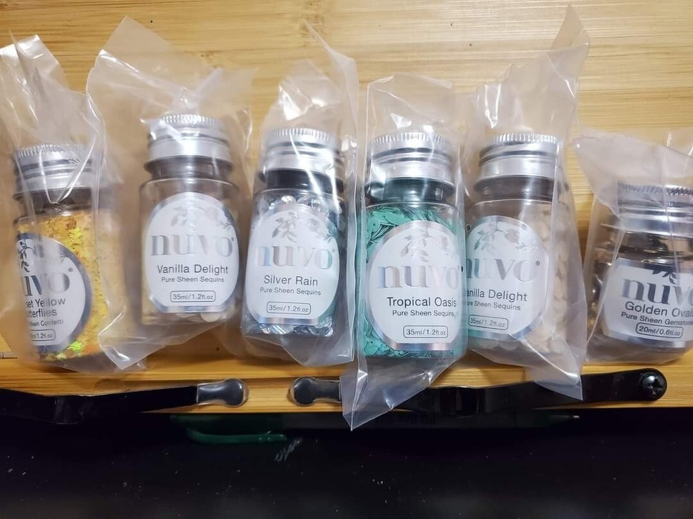 Tonic  Studios Set Of 6 Confetti, Gemstone And Sequins  Bundle