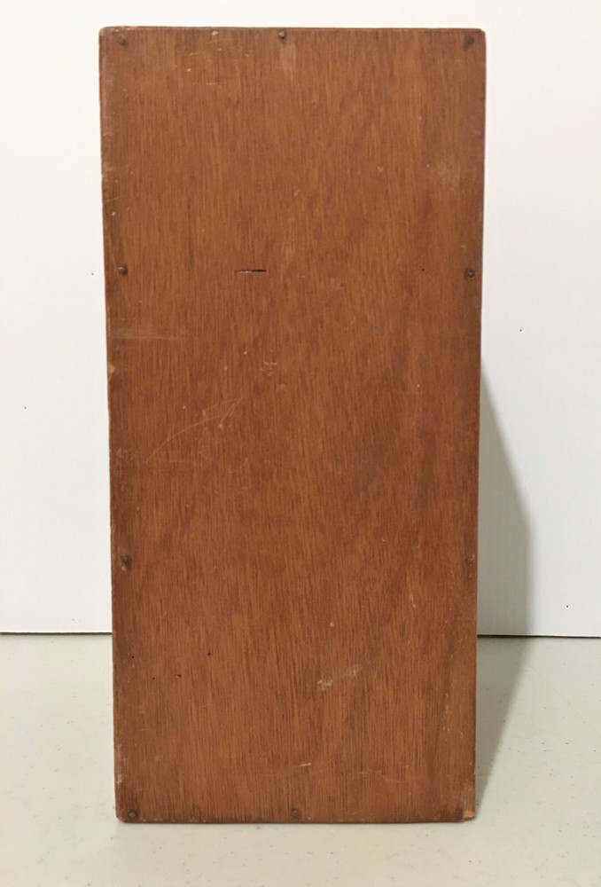 Tasco Microscope Deluxe Wood Case Box Japan