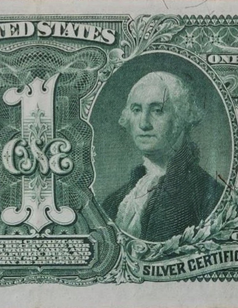 1896 $1 🇺🇸 EXAMPLE ( Silver Certificate Educational Note) Solid Number 4’s EPQ