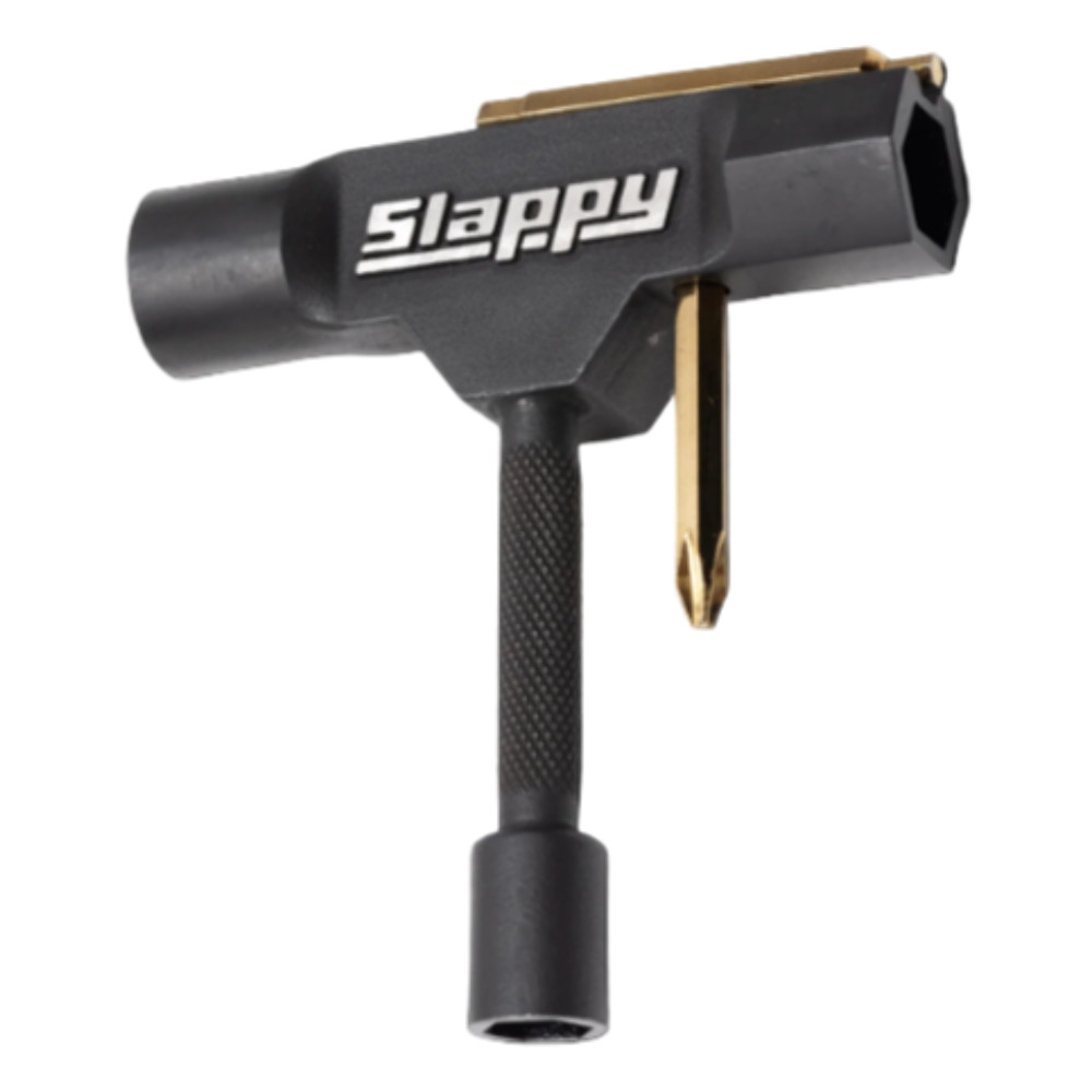 Slappy ST1 Skateboard Tool with Rethreader Black