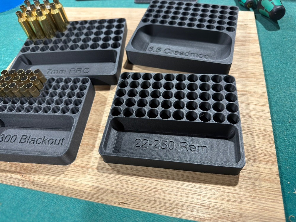 22-250 REM Reloading trays.  Can Make For Any Caliber.