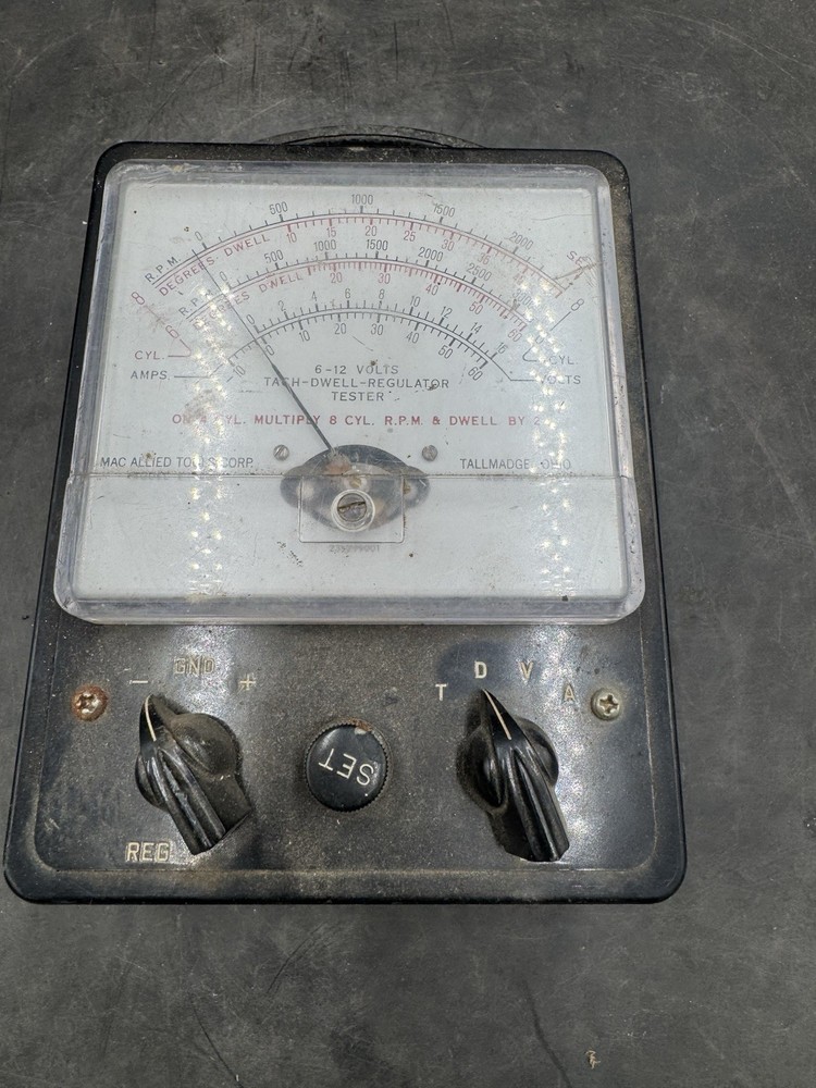 Vintage Mac Tools ET-850 Tach Dwell Volt Ohmmeter - Untested