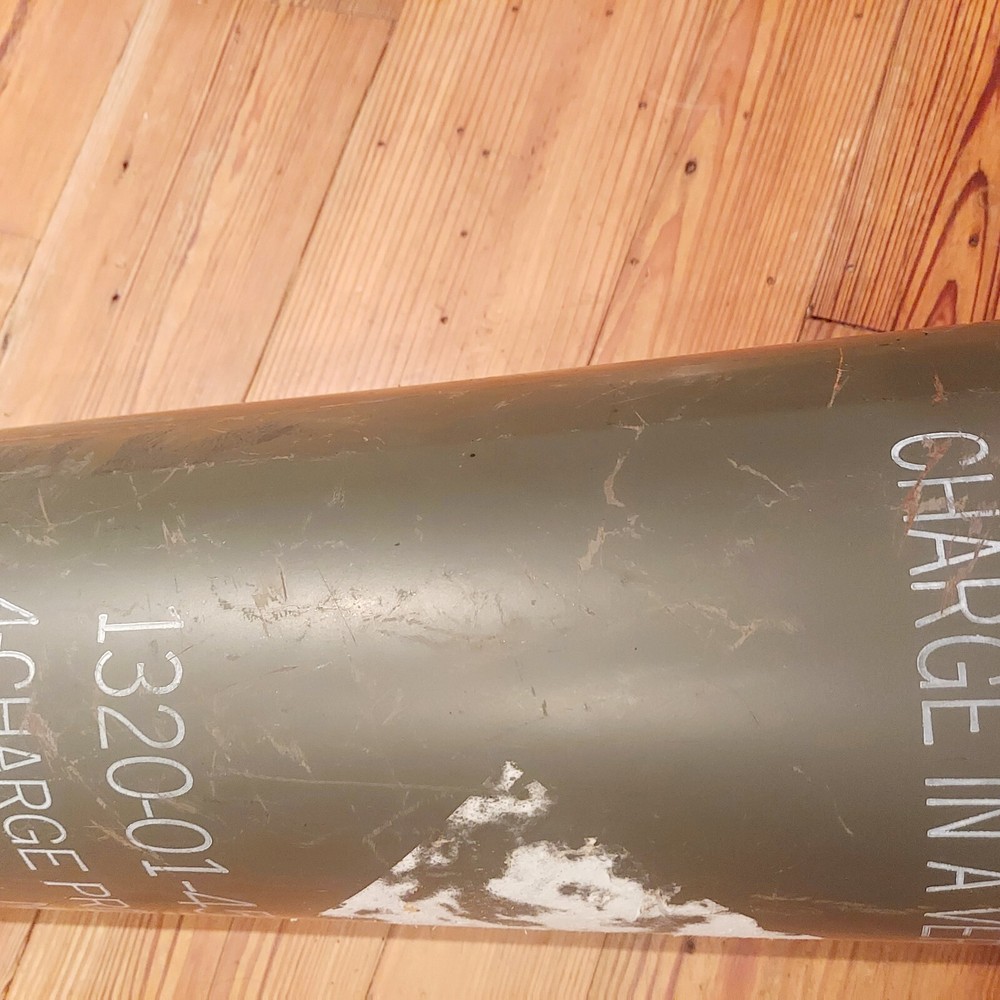 Cylindrical Ammunition Container Empty Military Surplus