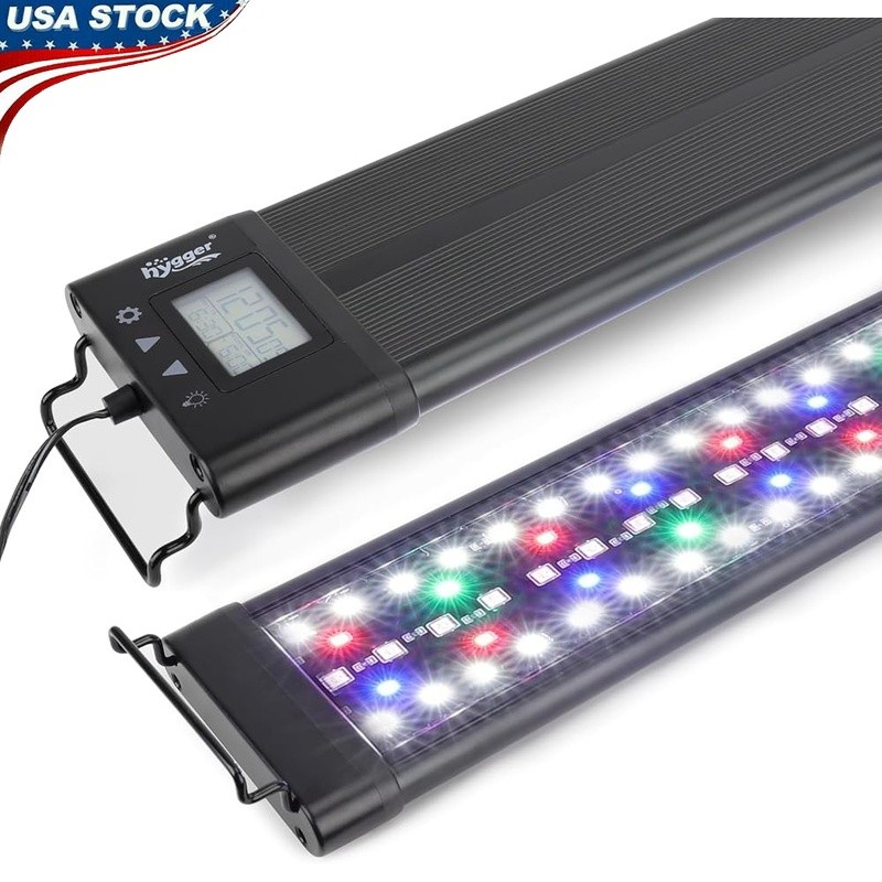 Adjustable RGB LED Fish Tank Light 4 Modes Timer Memory Function IP68 Waterproof