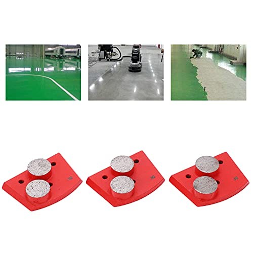 3PCS Trapezoid Diamond Grinding Pads 2-Cylinder Teeth Scraper for Granite