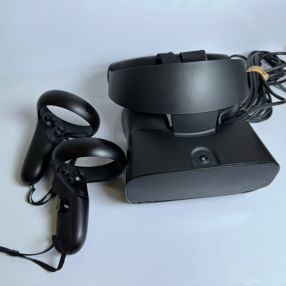 Oculus Rift S PC-Powered VR Gaming Headset Wired Cable Working Tested