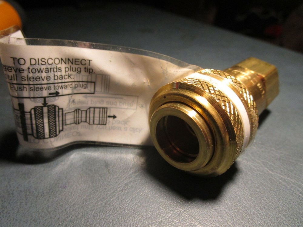 BRASS Quick Connect COUPLER 3/8" Body x FNPT