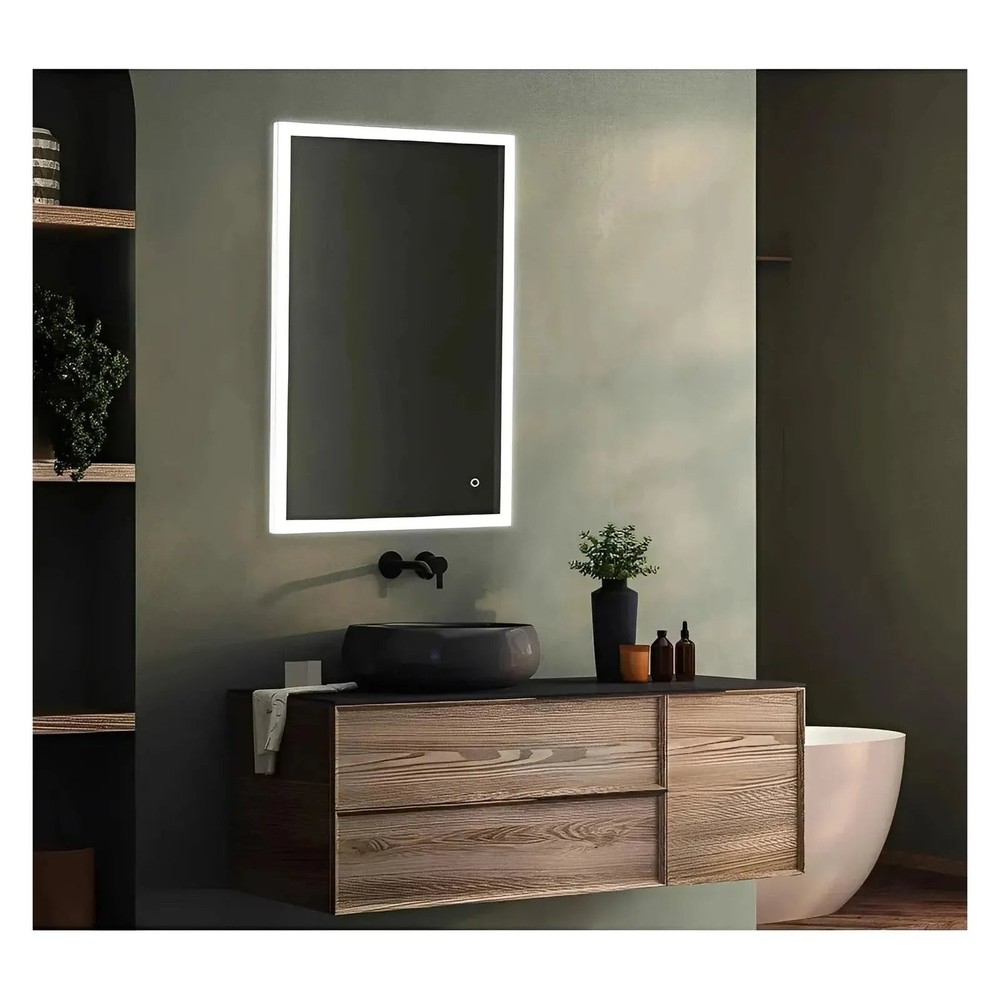 ORION LED ILLUMINATED VANITY RECTANGLE MIRROR - 40 x 24