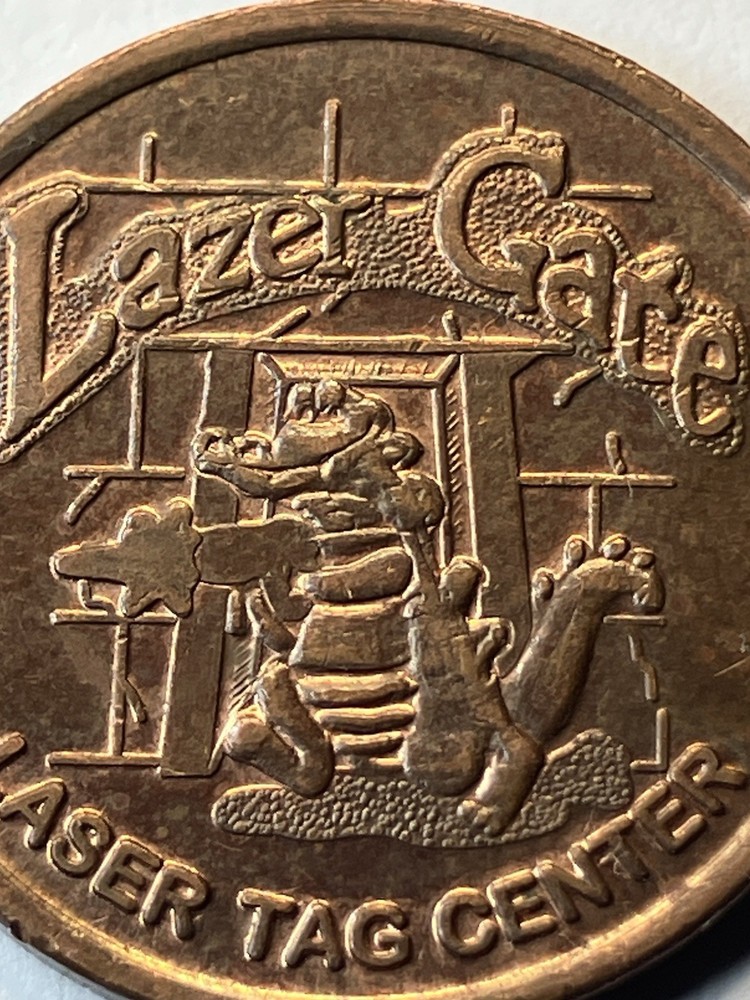 Lazer Gate Arcade Laser Tag Token Alligator #uL1