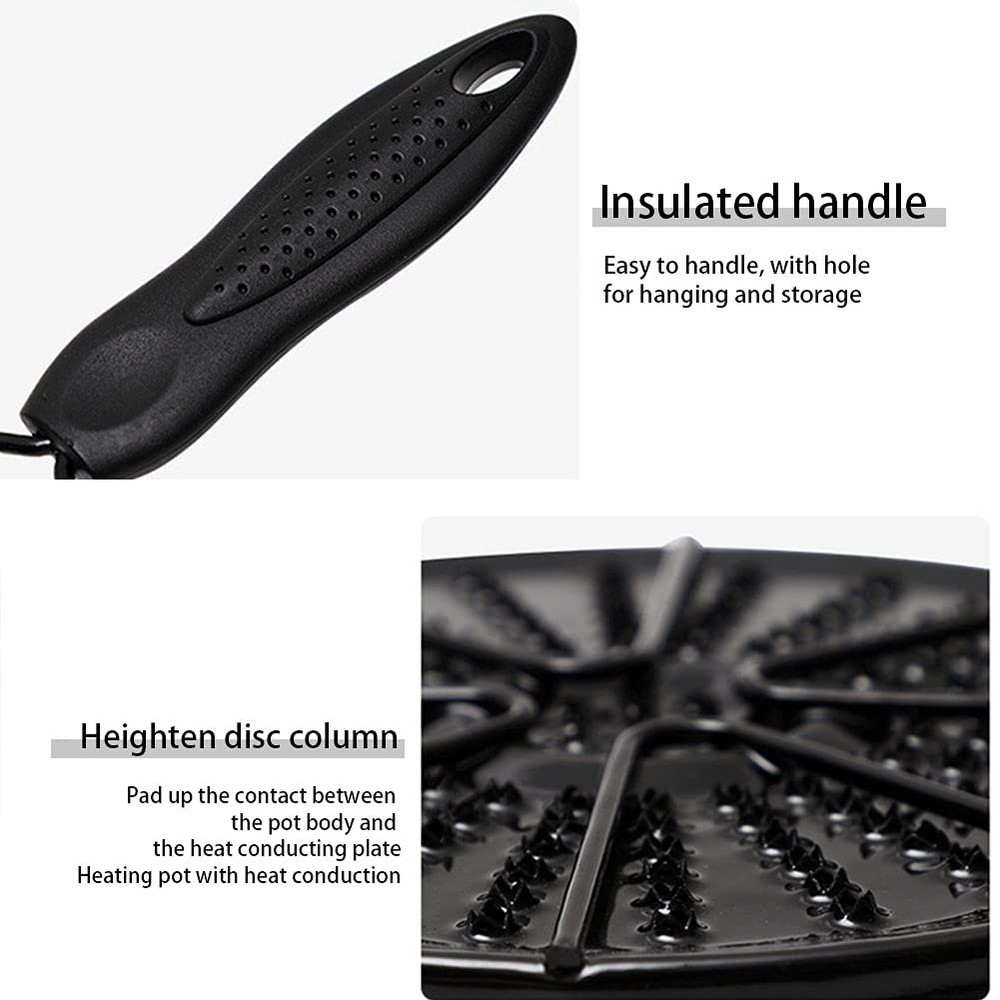 Heat Diffuser for Gas Stove,Even Distribution black