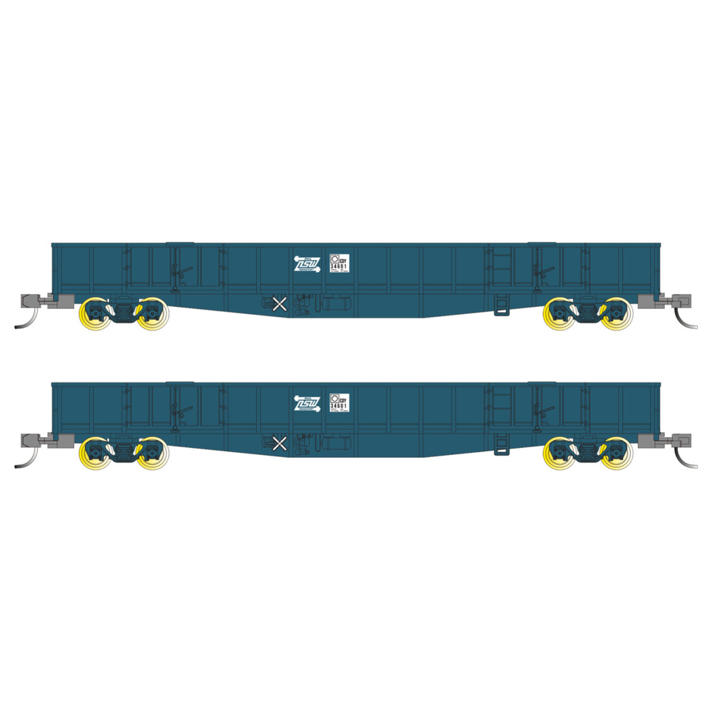 Buckambool Models CDY Open Wagon 2 pack – PTC Blue with NSWPTC Logo