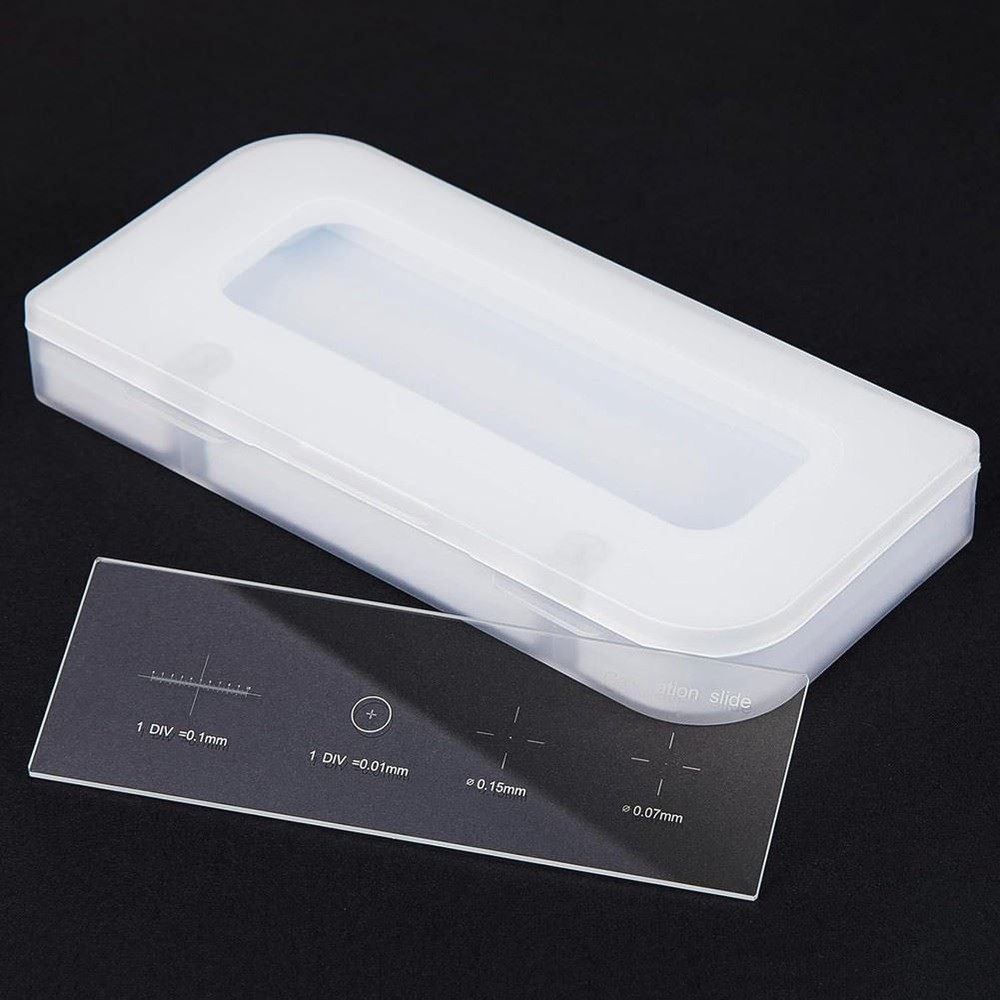 001mm Microscope Calibration Slide Ruler Stage Microscope Reticle