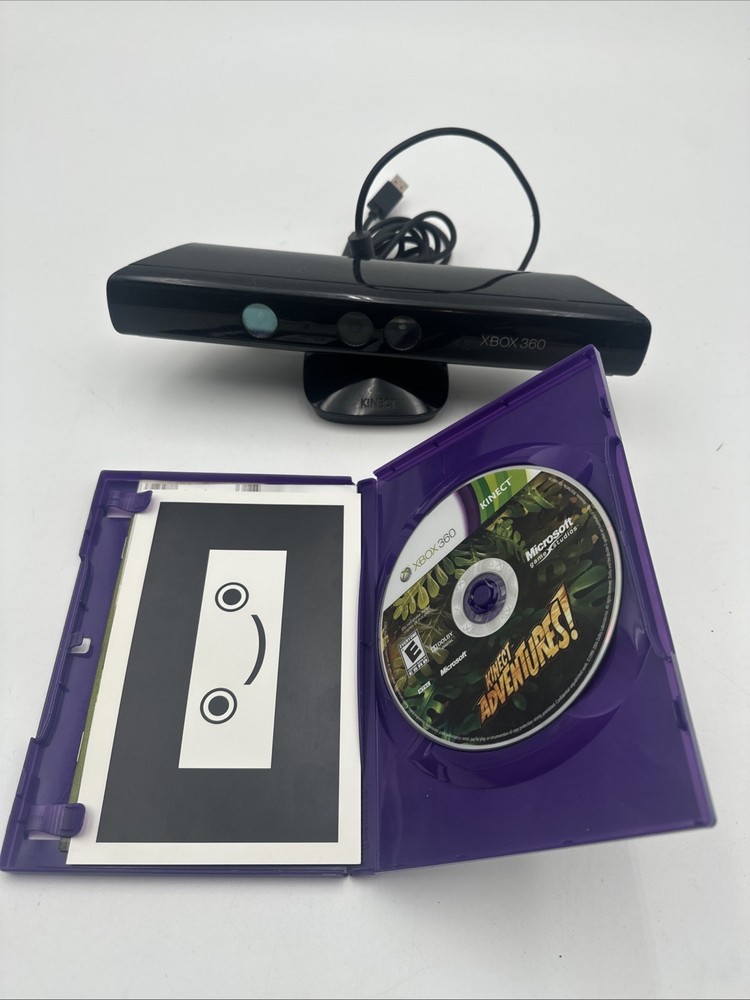 Microsoft XBOX 360 Kinect sensor With Kinect Adventures Game