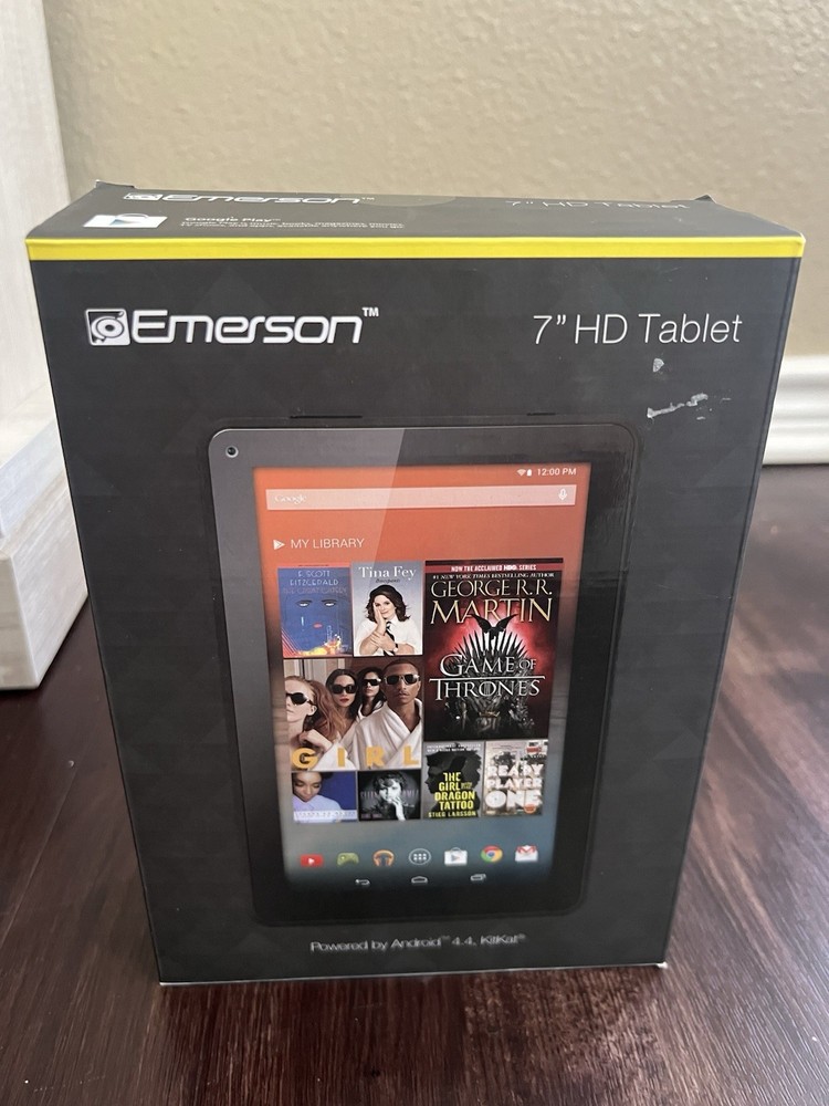 Emerson 7” HD Tablet EM749BK Android Dual Core 4GB Black Micro SD