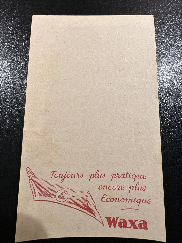 Rare Vintage Small Waxa Notepad Advertising Notebook