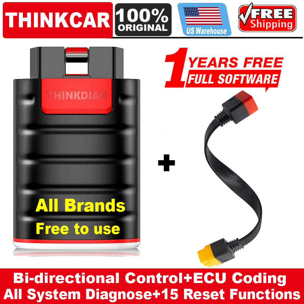 Thinkdiag OBD2 Scanner Code Reader Bidirectional Diagnostic Tool ECU Key Coding