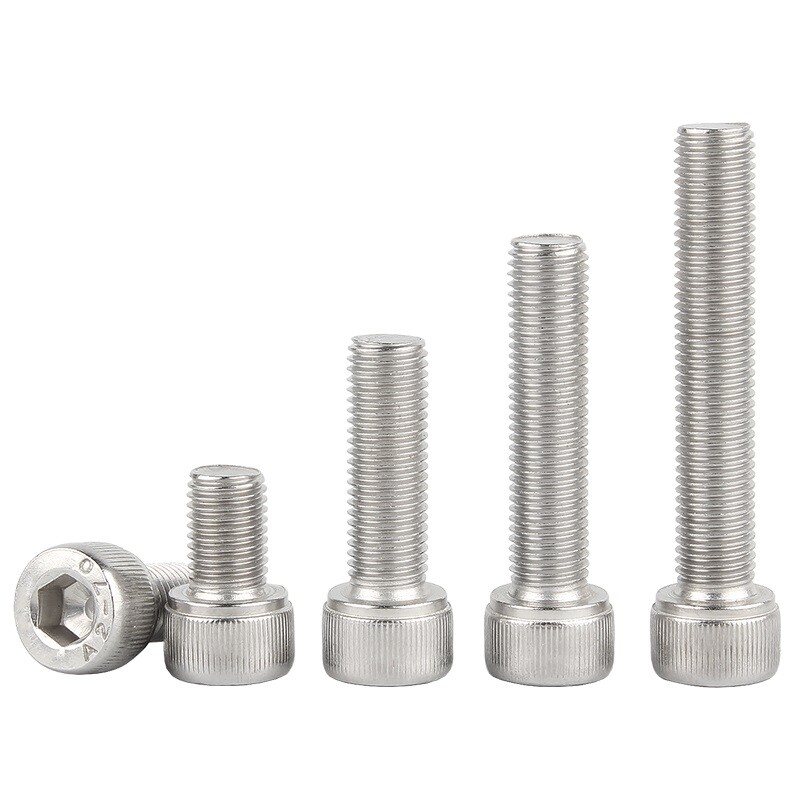 A2 Stainless Fine Thread Allen Key Bolt Hex Socket Cap Screws Hex Nut M6M8M10M12
