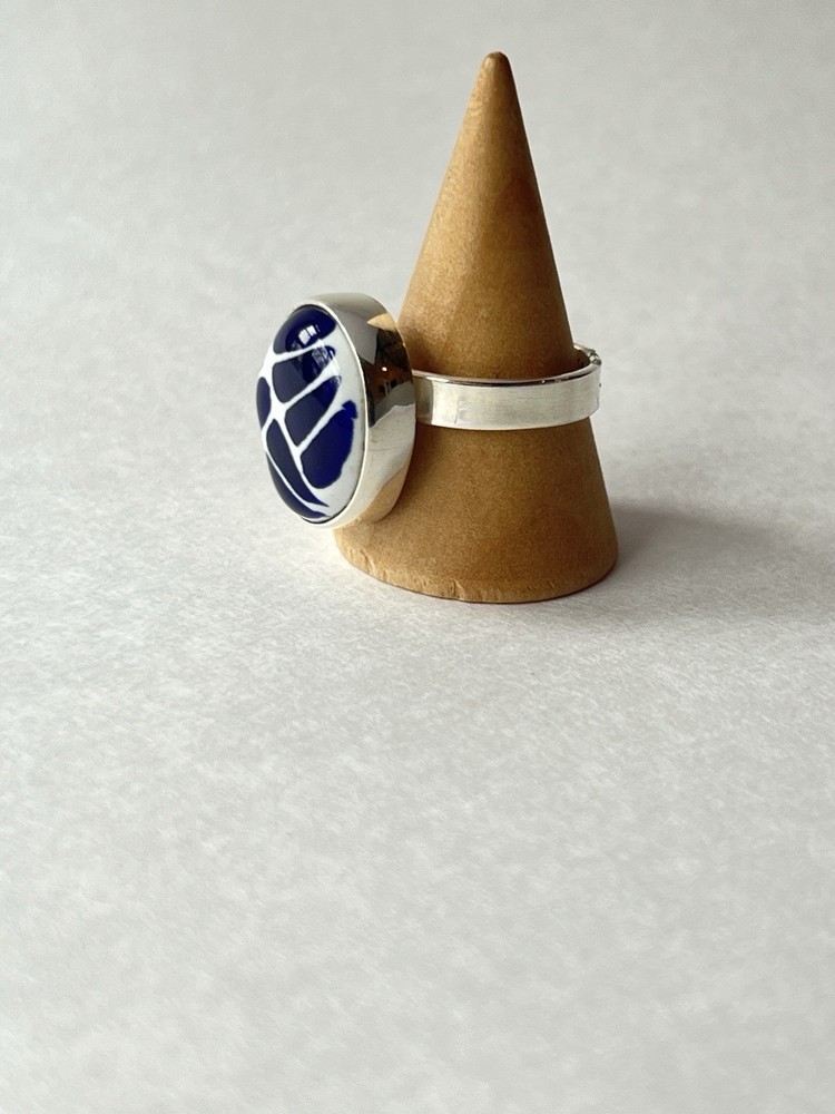 Talavera Design Ring 925 Sterling Silver Artisan Handmade