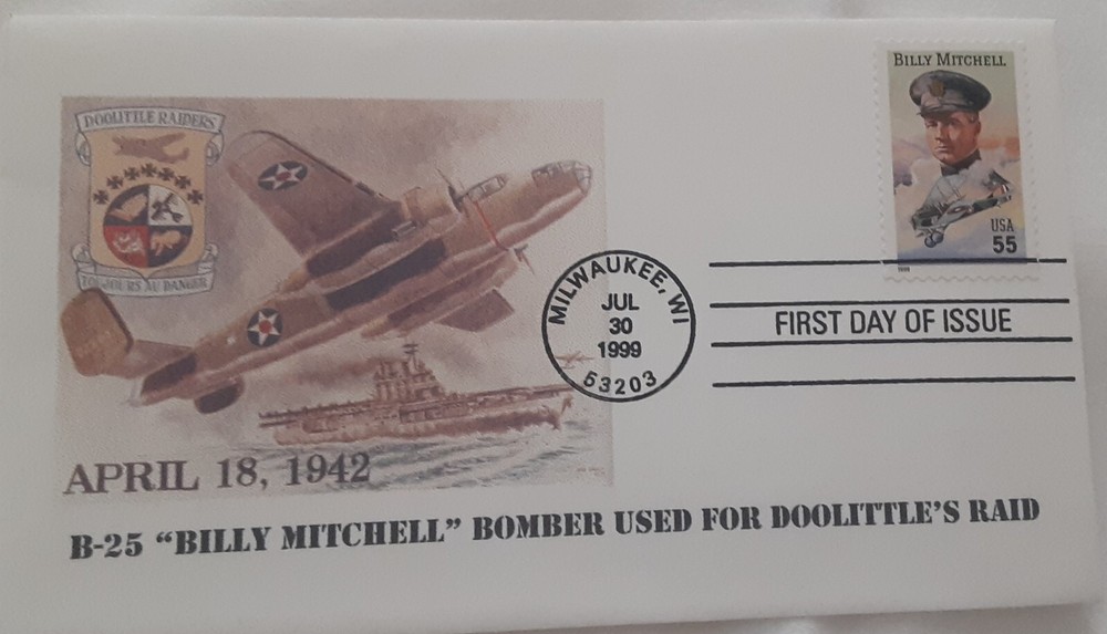 Mitchell B-25 envelope, April 18, 1942 (1999)