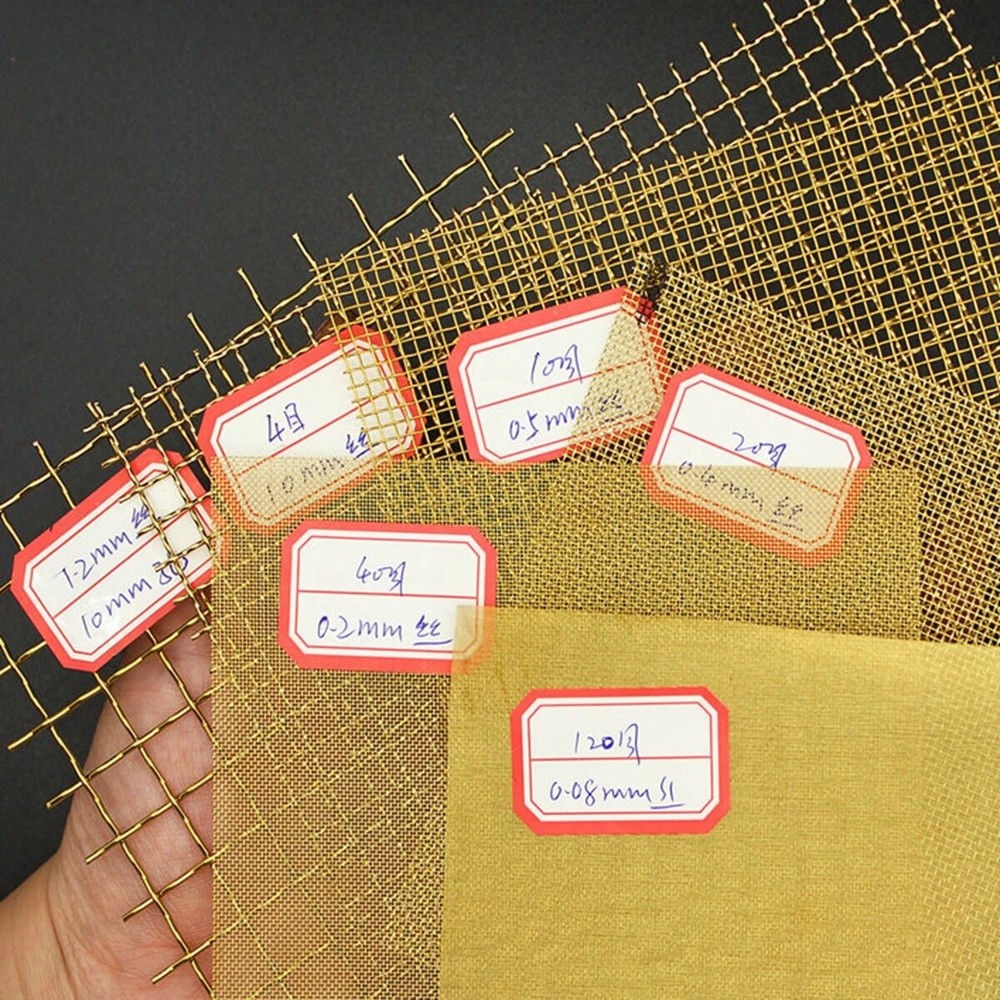 Brass mesh copperr wire mesh 20-200mesh paint filter screen signal screen