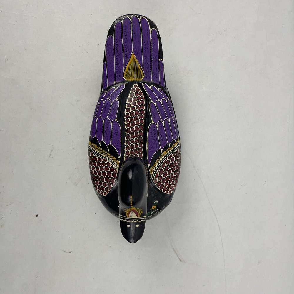 Handpainted Lacquered Duck Trinket Box
