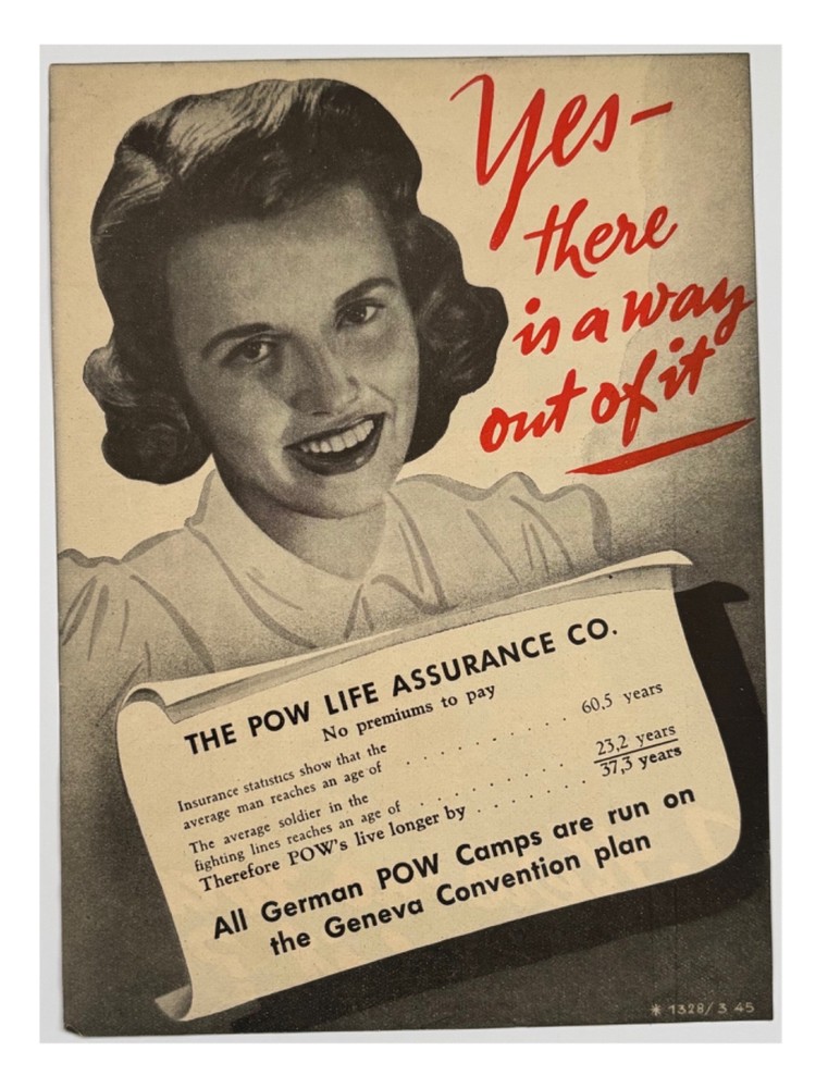 Original WW2 German Aerial Propaganda Leaflet. - Code *1328/3 45. - 1945.